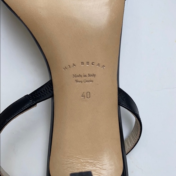 Mia Becar Bree Leather Slingback NWOT size 10 - Picture 9 of 14